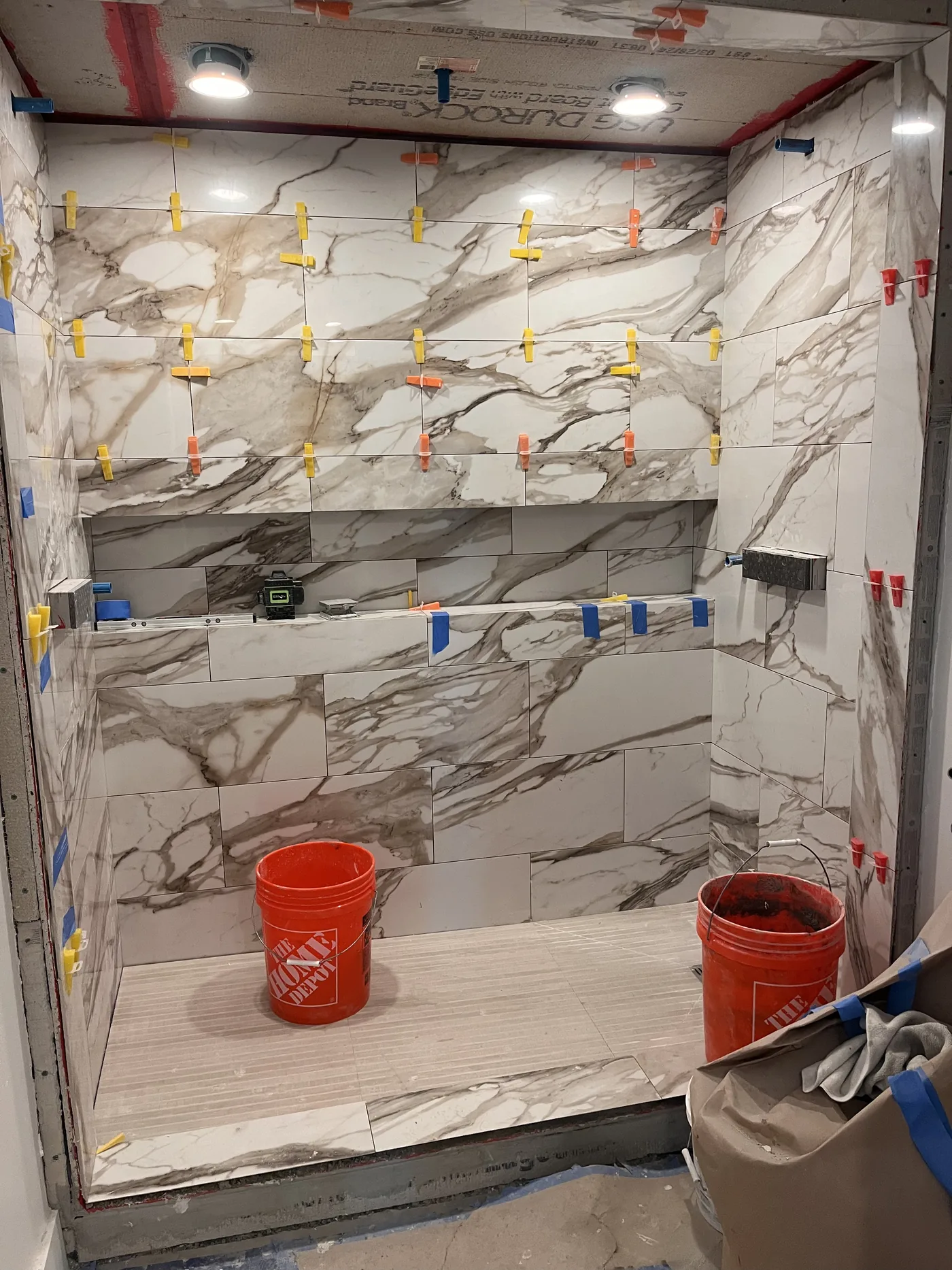 Shower Remodels before