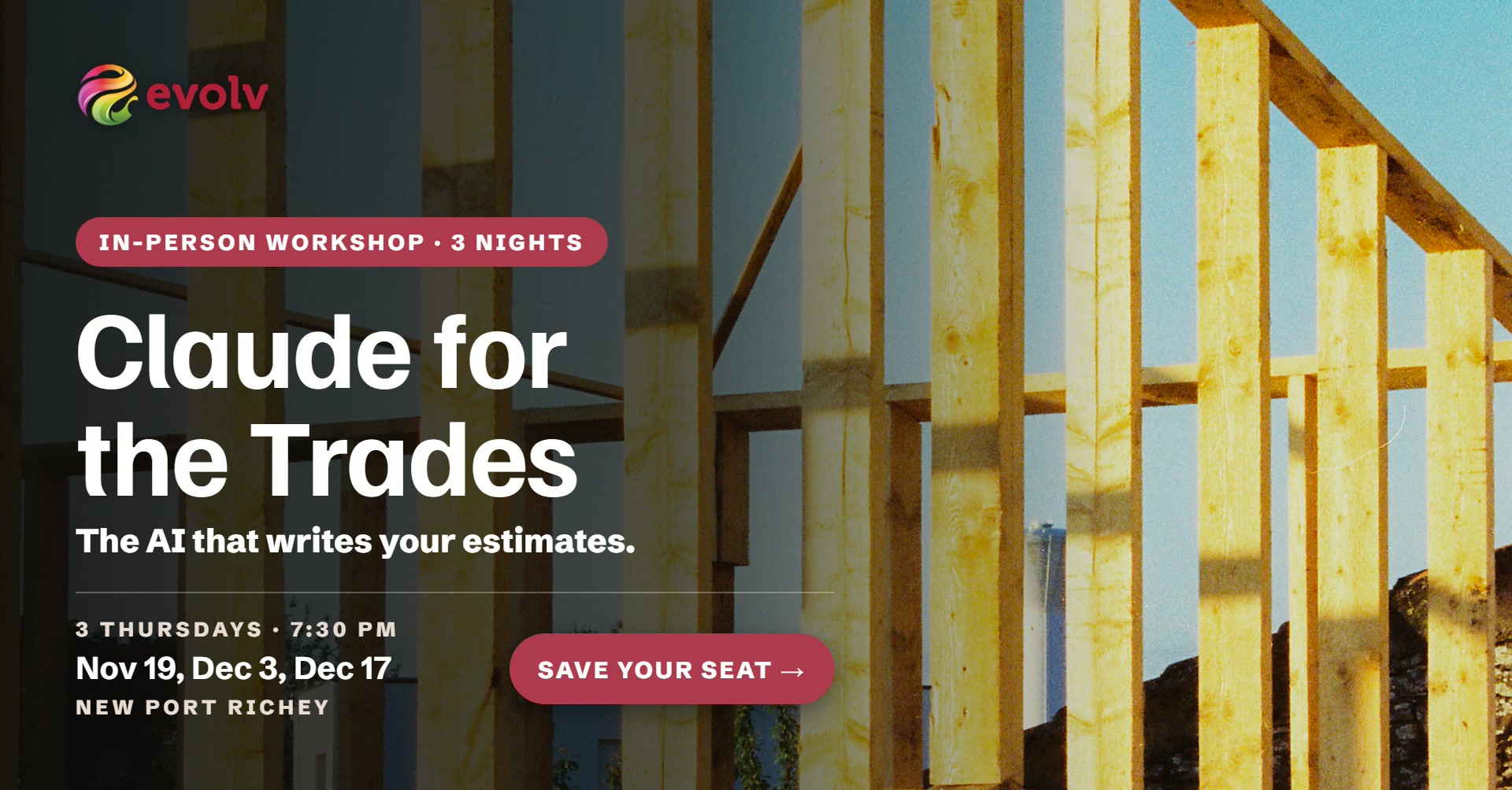 Claude for the Trades, three Thursdays at The Florida Room